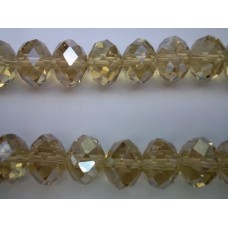Chinese Crystal Rondelle 11mm x 15mm